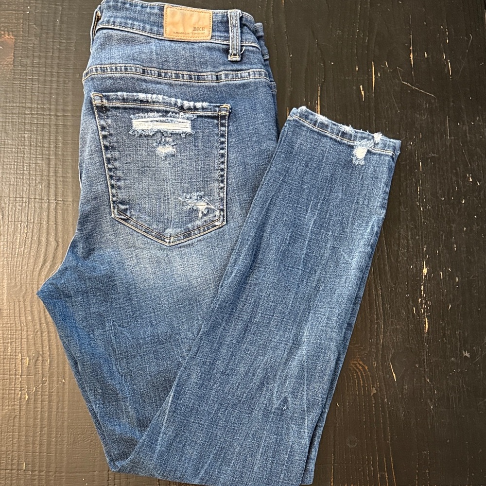 BKE Payton,universal fit, mid-rise, ankle skinny sz30